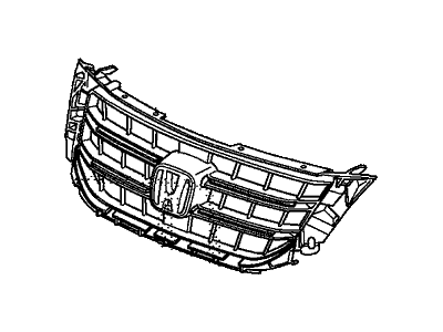 Honda 75101-TP6-A61 Base, Front Grille