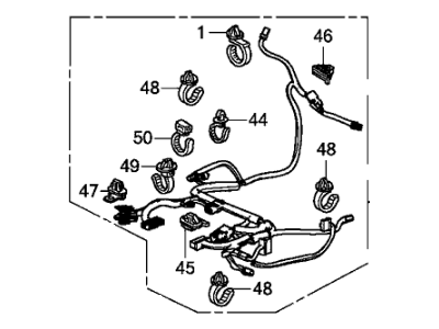 Honda 81606-TP6-A01 Cord, L. Power Seat