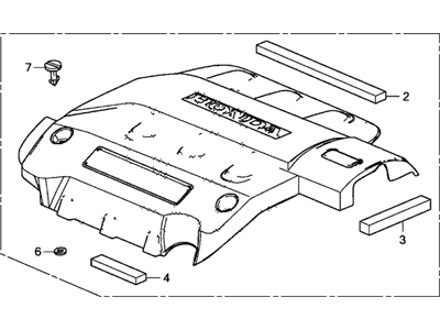 Honda 17121-RBR-A00 Cover Assembly, Engine