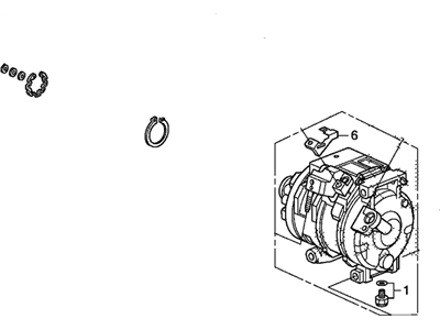 Honda 38810-5G0-A01 Compr,Comp