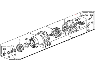 Honda 41011-R09-A00 Case Kit, T.C.D.