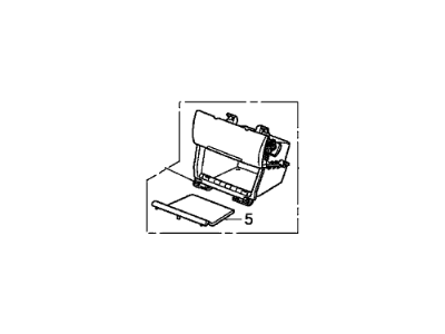 Honda 77280-TE0-A01ZB Pocket Assy., Center *NH608L* (UH GUN METALLIC)