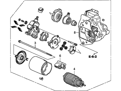 Honda 31200-5G0-A04RM Starter, Core ID (Sm-74011)