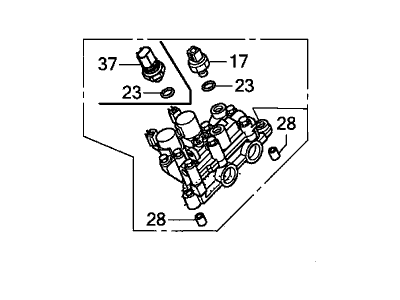 Honda 15820-R70-A05 Valve Assembly, Spool Rear