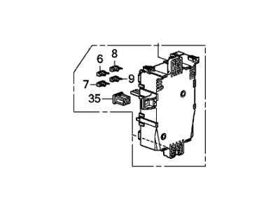 Honda 38210-TP6-A23 Box Assembly, Passenger Fuse