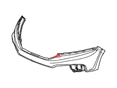 Honda 04711-TP6-A80ZZ Face, Front Bumper (Dot)