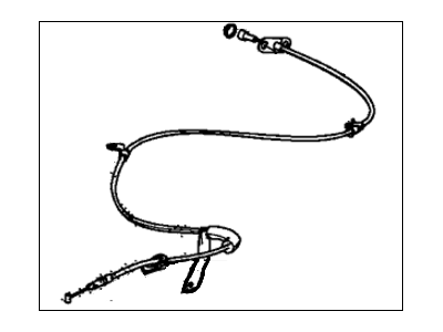 2014 Honda Crosstour Parking Brake Cable - 47510-TP6-A02