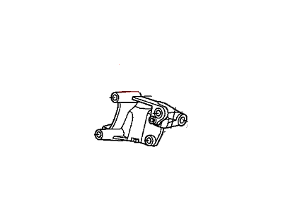 Honda 50610-TA0-A00 Bracket, RR. Engine Mounting