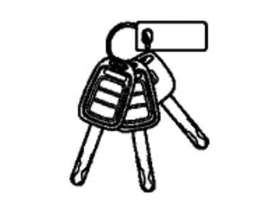 Honda 06350-TY4-A01 Cylinder Set, Key