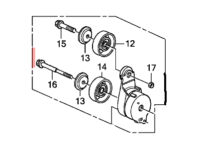 Honda 31170-RV0-A01 Tensioner Assy., Auto