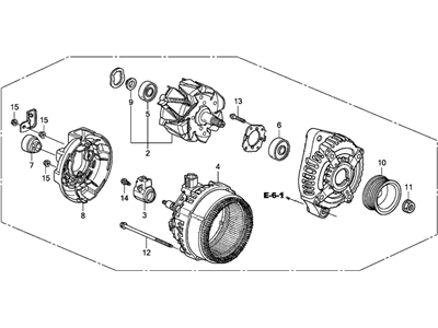 Honda 31100-5J0-A01 Alternator Assembly