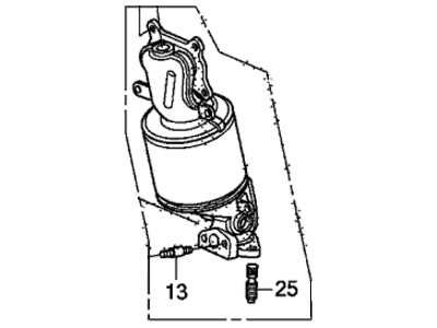 Honda 18190-RBR-A00 Converter, Front Primary