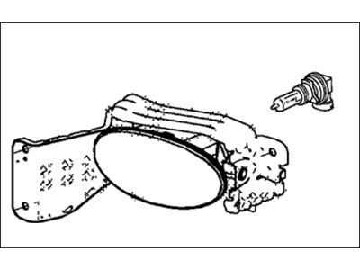 Honda 33901-TP6-305 Foglight Unit, Passenger Side
