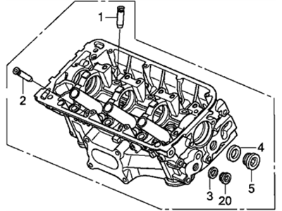 2014 Honda Crosstour Cylinder Head - 12300-5G0-810