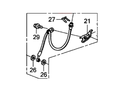 Honda Crosstour Brake Line - 01464-TP6-A02