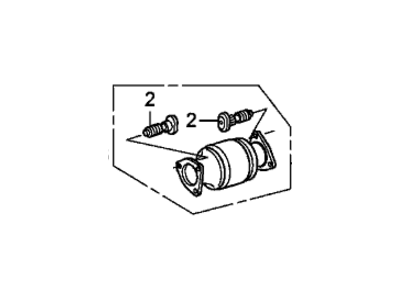 2014 Honda Crosstour Catalytic Converter - 18150-R53-A00