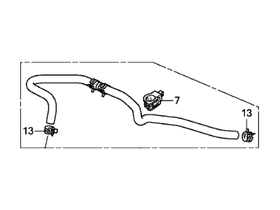 2015 Honda Crosstour Brake Booster Vacuum Hose - 46402-TA0-A01