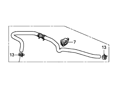 2008 Honda Accord Brake Booster Vacuum Hose - 46402-TA0-A01