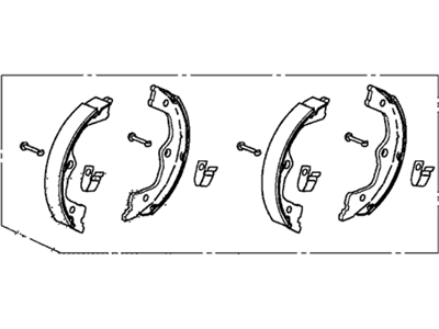 2014 Honda Crosstour Parking Brake Shoe - 43053-TP6-A00