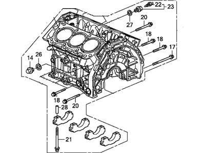 Honda Crosstour Engine Block - 11000-R70-A01