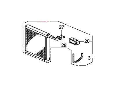 Honda 80211-TA0-A01 Evaporator