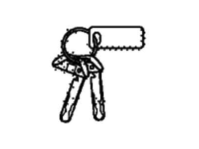 Honda 06350-TP6-A51 Cylinder Set, Key