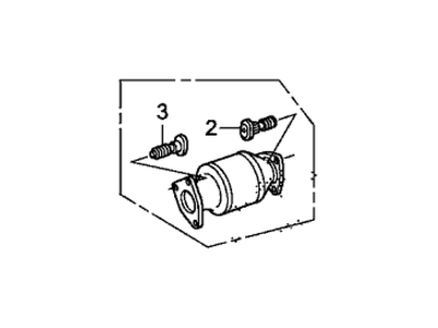 Honda Crosstour Catalytic Converter - 18150-5J0-A00