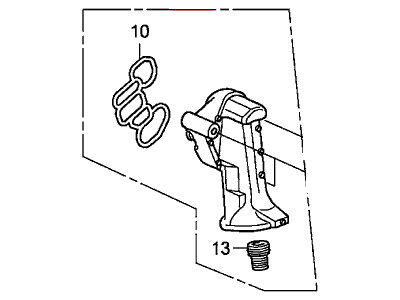 Honda 15301-RN0-A00 Base, Oil Filter