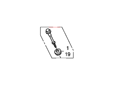 Honda 90010-P8A-A00 Bolt A, Head Cover