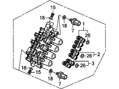 Honda 27700-5B7-000 Body Assembly, Secondary Valve