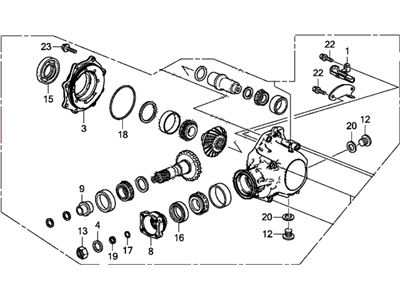 Honda 29000-RBT-000 Transfer Assembly