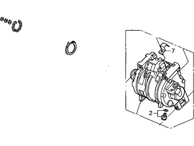 Honda 38810-R40-A01 Compressor