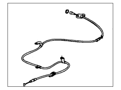 Honda 47510-TP7-A02 Wire, Passenger Side Parking Brake