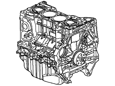 2013 Honda Crosstour Engine Block - 10002-5J0-A00