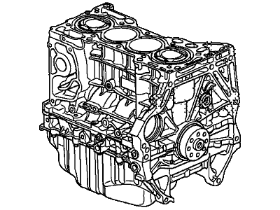 2015 Honda Crosstour Engine Block - 10002-5J0-A00