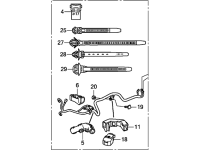 2014 Honda Crosstour Battery Cable - 32111-5J0-A00