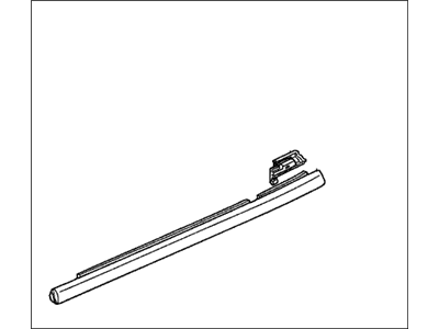 Honda 72950-SDA-A02 Molding Assy., L. RR. Door