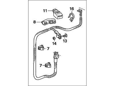 Honda 32410-SDB-A00 Cable Assembly, Starter