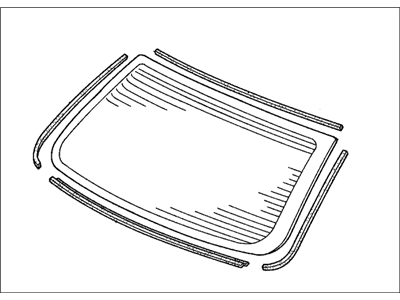 Honda 04733-SDA-000 Rubber Set, RR. Windshield Dam