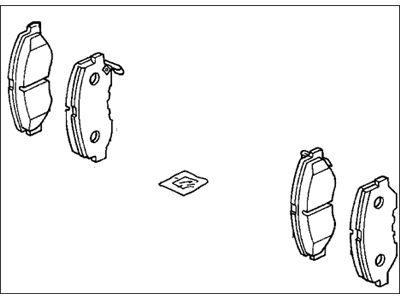 Honda 45022-SDC-A10 Pad Set, Front