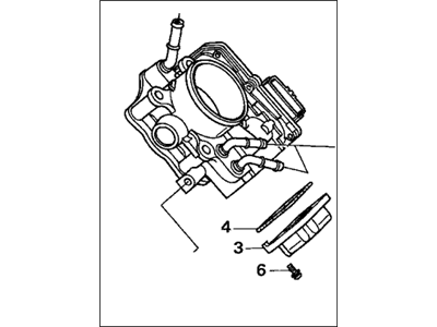 Honda Accord Throttle Body - 16400-RTB-003