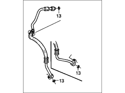 Honda 80311-SDA-A01 Hose, Suction