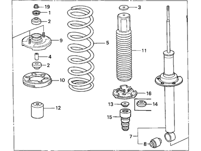 Honda 52610-SDB-A03 Shock Absorber Assembly, Rear