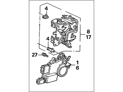 Honda 72610-SDA-A01 Lock Assembly, Right Rear Power Door