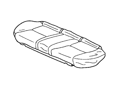 Honda 82131-SDC-A21ZA Cover, Rear Seat Cushion Trim (Graphite Black)