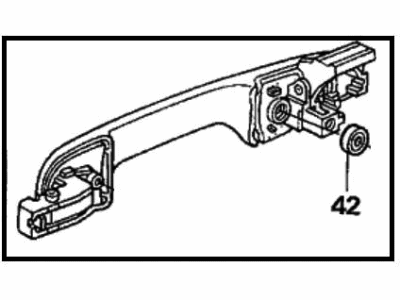 2003 Honda Accord Door Handle - 72640-SDA-A01ZC