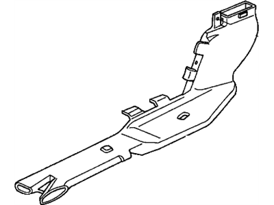 Honda 83331-SDA-A00 Duct, R. RR. Heater