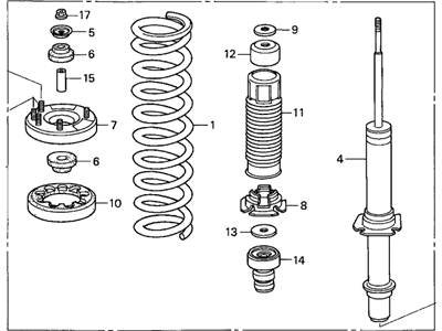 Honda 51601-SDB-A41 Shock Absorber Assembly, Right Front