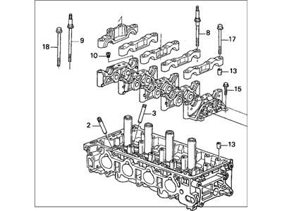 Honda 12100-RAA-A00 Cylinder Head Assembly