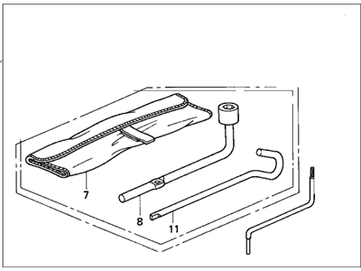 Honda 89000-SH3-A12 Tool Set (Sunroof)